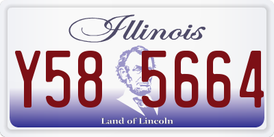 IL license plate Y585664