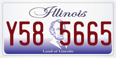 IL license plate Y585665