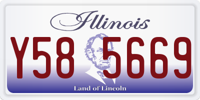 IL license plate Y585669