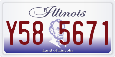 IL license plate Y585671