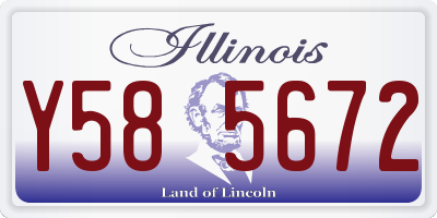 IL license plate Y585672