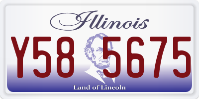 IL license plate Y585675