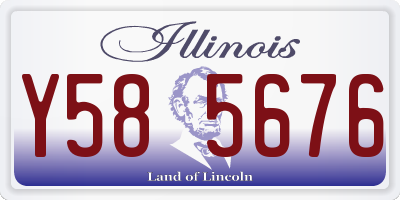 IL license plate Y585676