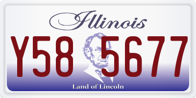 IL license plate Y585677