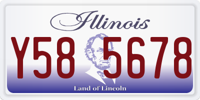 IL license plate Y585678