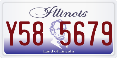 IL license plate Y585679