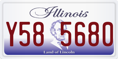 IL license plate Y585680