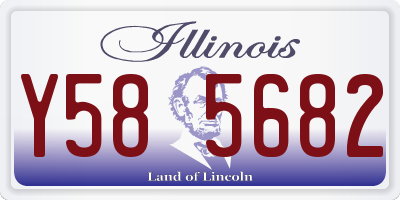 IL license plate Y585682