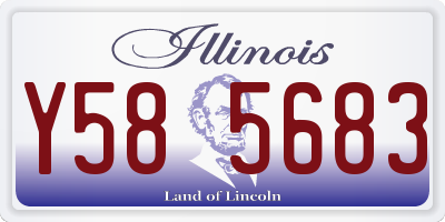 IL license plate Y585683