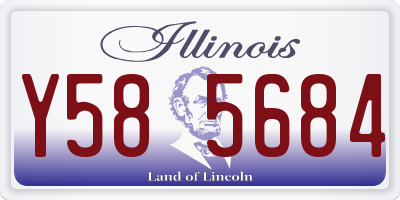 IL license plate Y585684