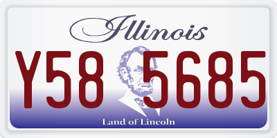 IL license plate Y585685