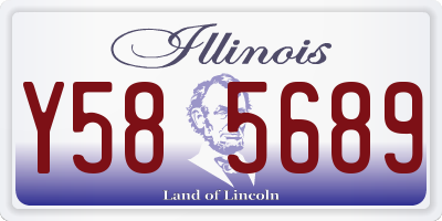 IL license plate Y585689