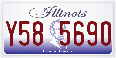 IL license plate Y585690