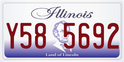 IL license plate Y585692