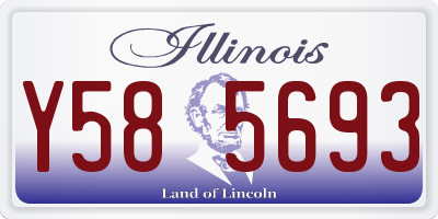 IL license plate Y585693