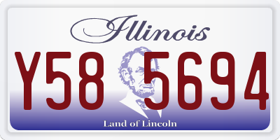 IL license plate Y585694