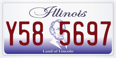IL license plate Y585697