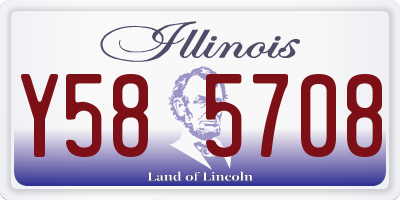 IL license plate Y585708