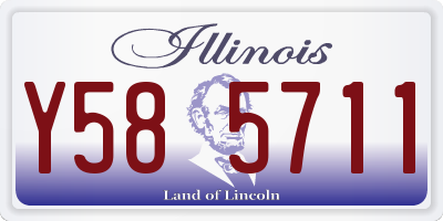 IL license plate Y585711