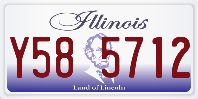 IL license plate Y585712