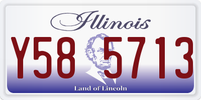 IL license plate Y585713