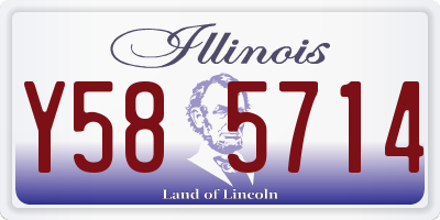 IL license plate Y585714