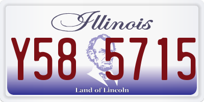 IL license plate Y585715