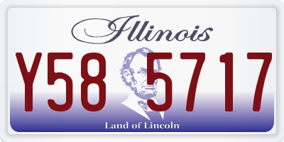 IL license plate Y585717