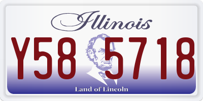 IL license plate Y585718
