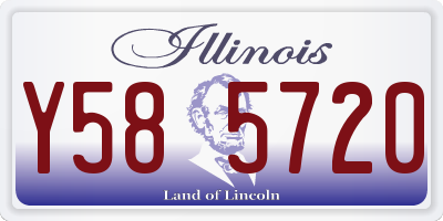 IL license plate Y585720