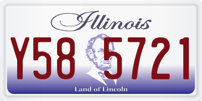 IL license plate Y585721