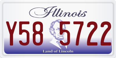 IL license plate Y585722