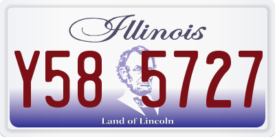 IL license plate Y585727