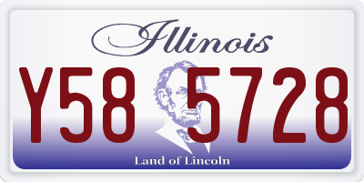 IL license plate Y585728