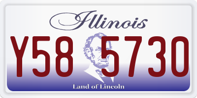 IL license plate Y585730