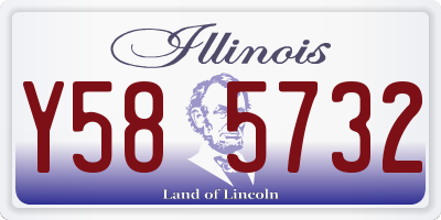 IL license plate Y585732