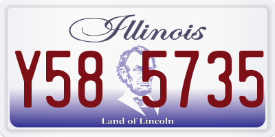IL license plate Y585735