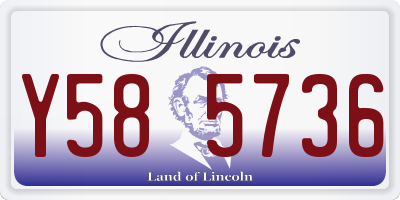 IL license plate Y585736