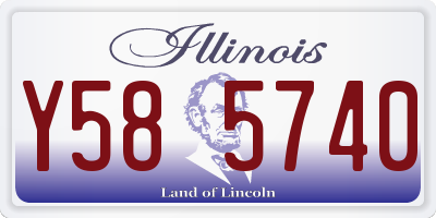 IL license plate Y585740