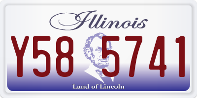 IL license plate Y585741