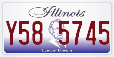 IL license plate Y585745