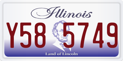 IL license plate Y585749