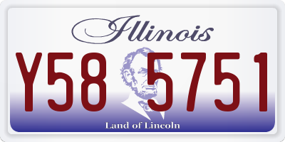 IL license plate Y585751