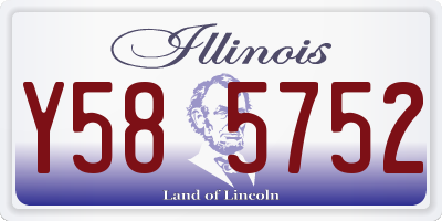 IL license plate Y585752