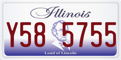 IL license plate Y585755