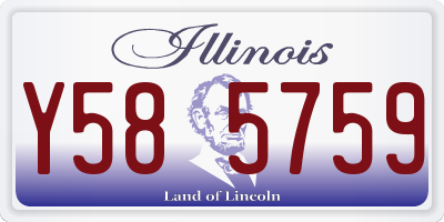 IL license plate Y585759