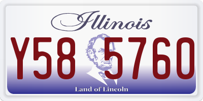 IL license plate Y585760