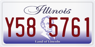 IL license plate Y585761