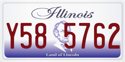 IL license plate Y585762