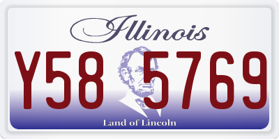 IL license plate Y585769